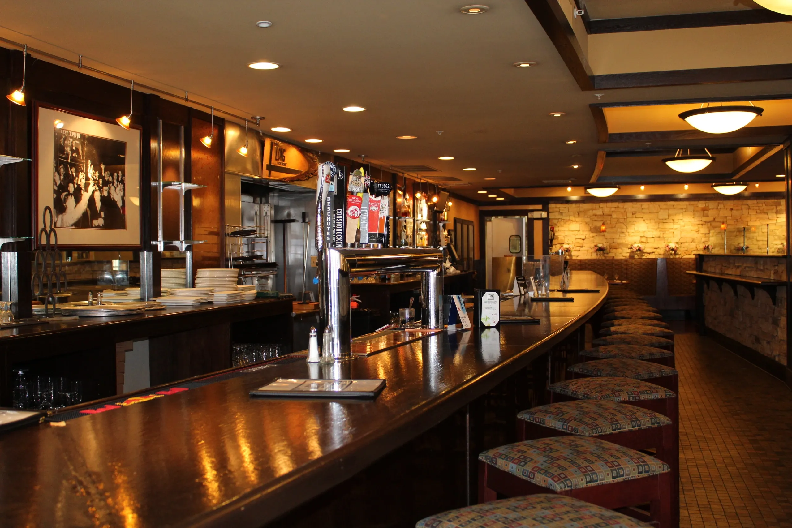 Bar area of the resturant